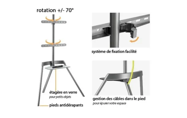 MBG FRANCE Support mural fixe M ART4265T